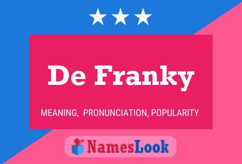 De Franky 名字海报