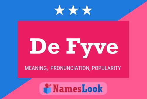 De Fyve 名字海报