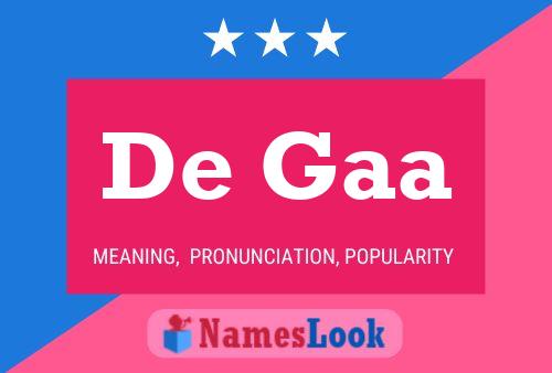 De Gaa 名字海报