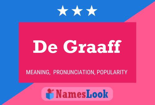 De Graaff 名字海报