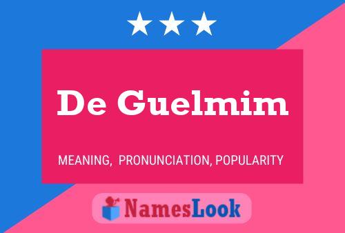 De Guelmim 名字海报