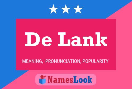 De Lank 名字海报