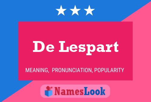 De Lespart 名字海报