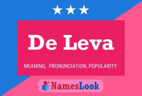 De Leva 名字海报