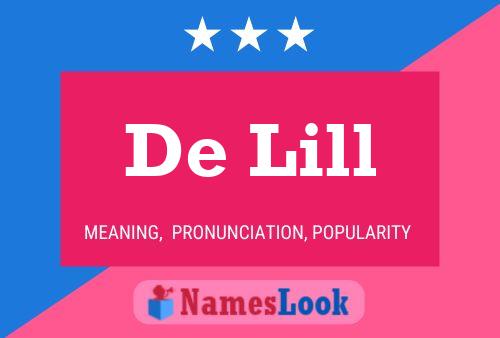 De Lill 名字海报