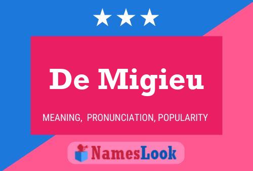 De Migieu 名字海报