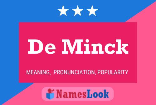 De Minck 名字海报