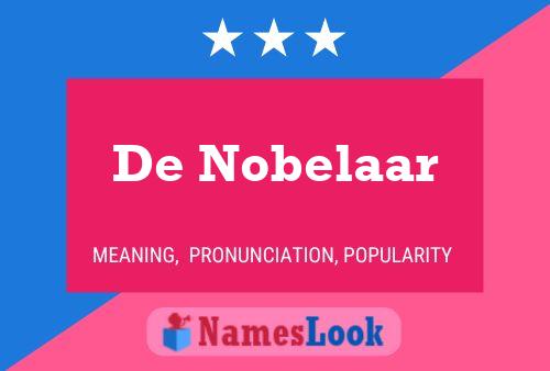 De Nobelaar 名字海报