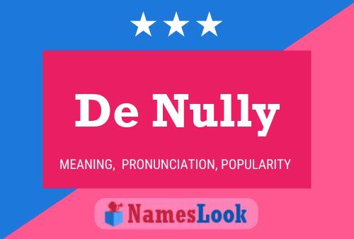 De Nully 名字海报