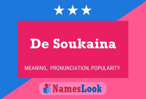 De Soukaina 名字海报