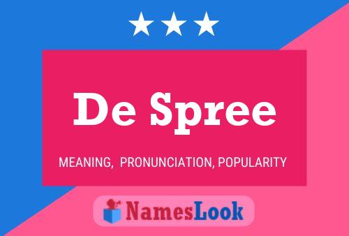 De Spree 名字海报