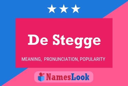 De Stegge 名字海报