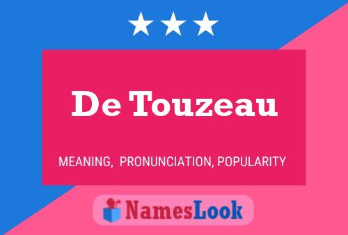 De Touzeau 名字海报