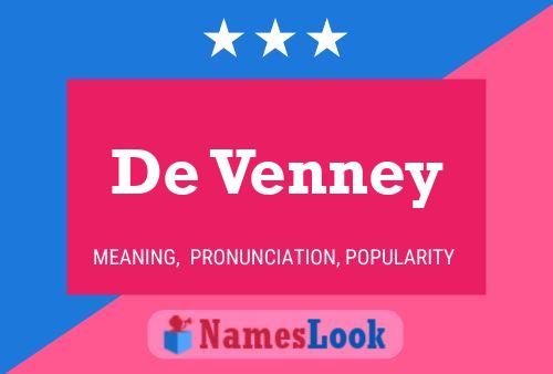 De Venney 名字海报