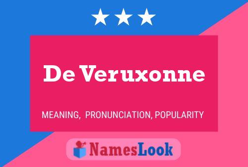 De Veruxonne 名字海报