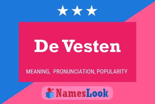 De Vesten 名字海报