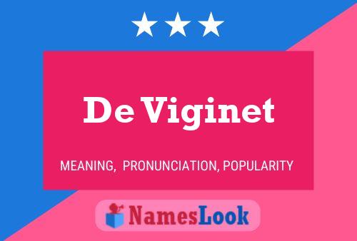 De Viginet 名字海报