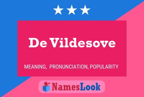 De Vildesove 名字海报