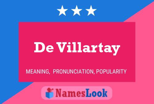 De Villartay 名字海报