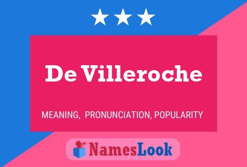 De Villeroche 名字海报