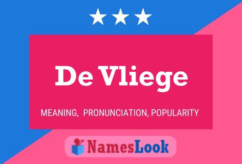 De Vliege 名字海报