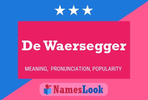 De Waersegger 名字海报