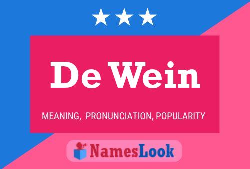 De Wein 名字海报