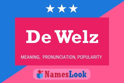 De Welz 名字海报