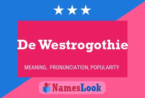 De Westrogothie 名字海报