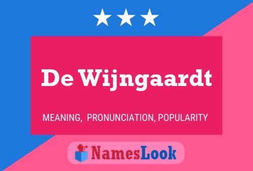 De Wijngaardt 名字海报