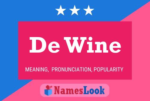 De Wine 名字海报