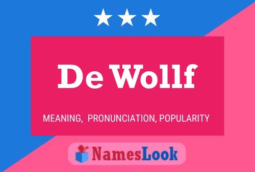 De Wollf 名字海报