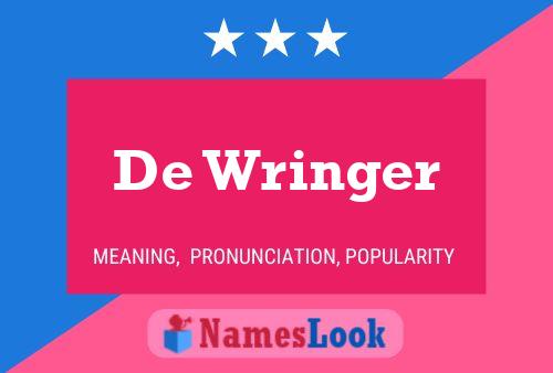 De Wringer 名字海报