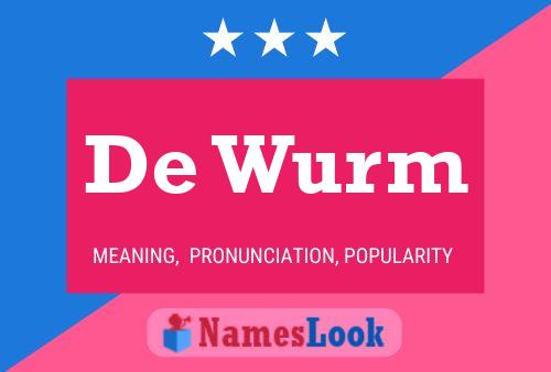 De Wurm 名字海报