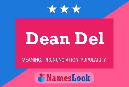 Dean Del 名字海报