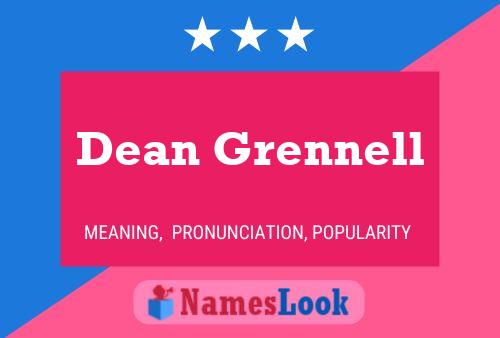 Dean Grennell 名字海报