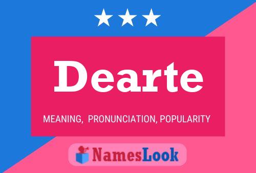 Dearte 名字海报