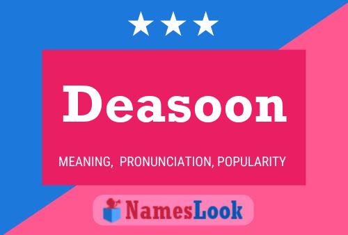 Deasoon 名字海报