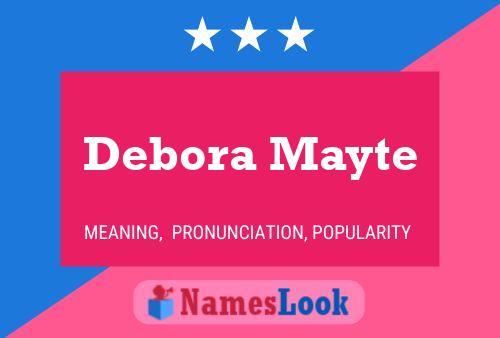 Debora Mayte 名字海报