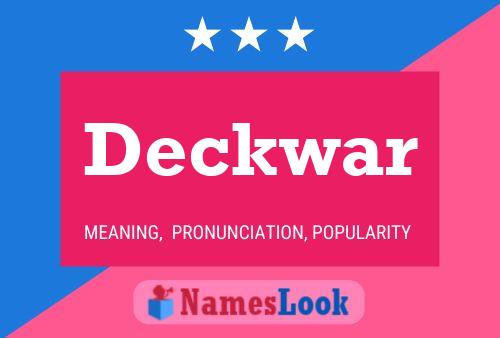 Deckwar 名字海报