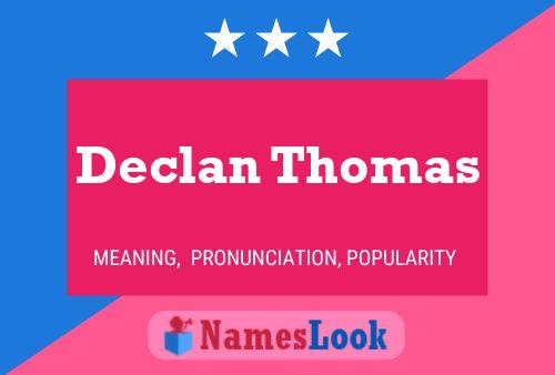 Declan Thomas 名字海报