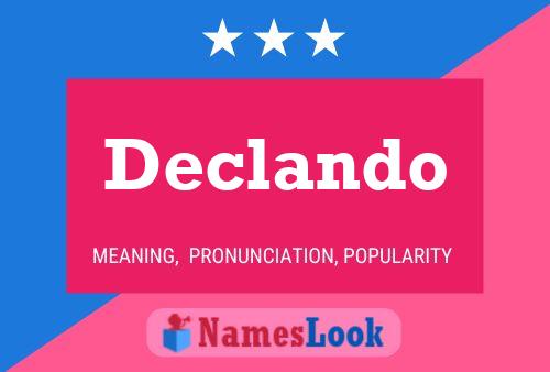 Declando 名字海报