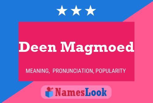 Deen Magmoed 名字海报