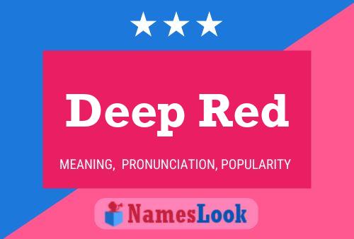 Deep Red 名字海报