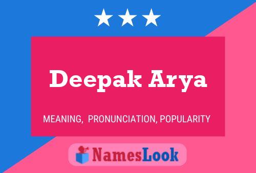 Deepak Arya 名字海报