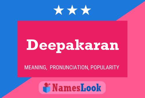 Deepakaran 名字海报