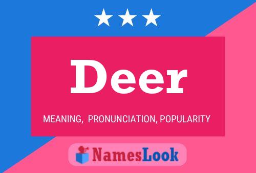 Deer 名字海报