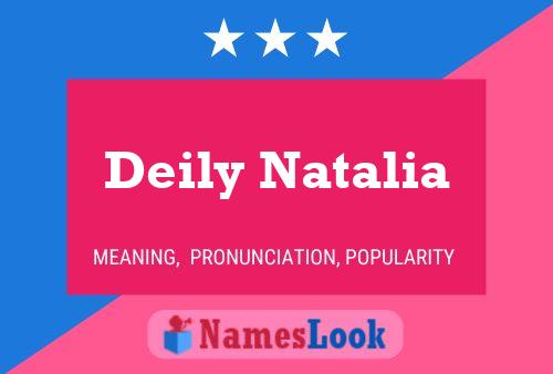 Deily Natalia 名字海报