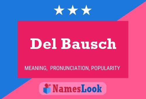 Del Bausch 名字海报