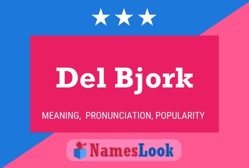 Del Bjork 名字海报